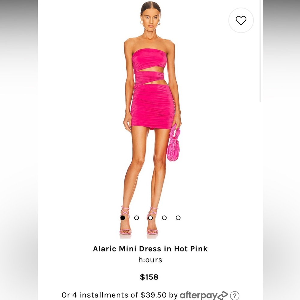 Alaric mini dress in hot pink